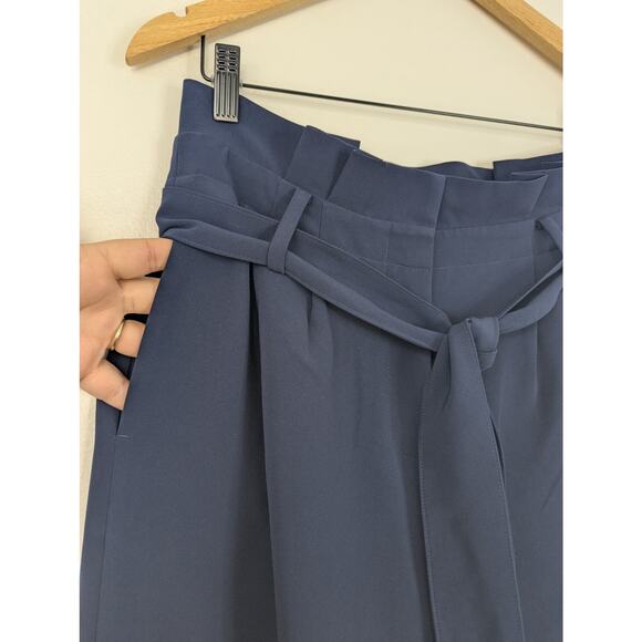 Boden Navy Blue Melina Paperbag Tie Waist Trouser Pant - Picture 4 of 9